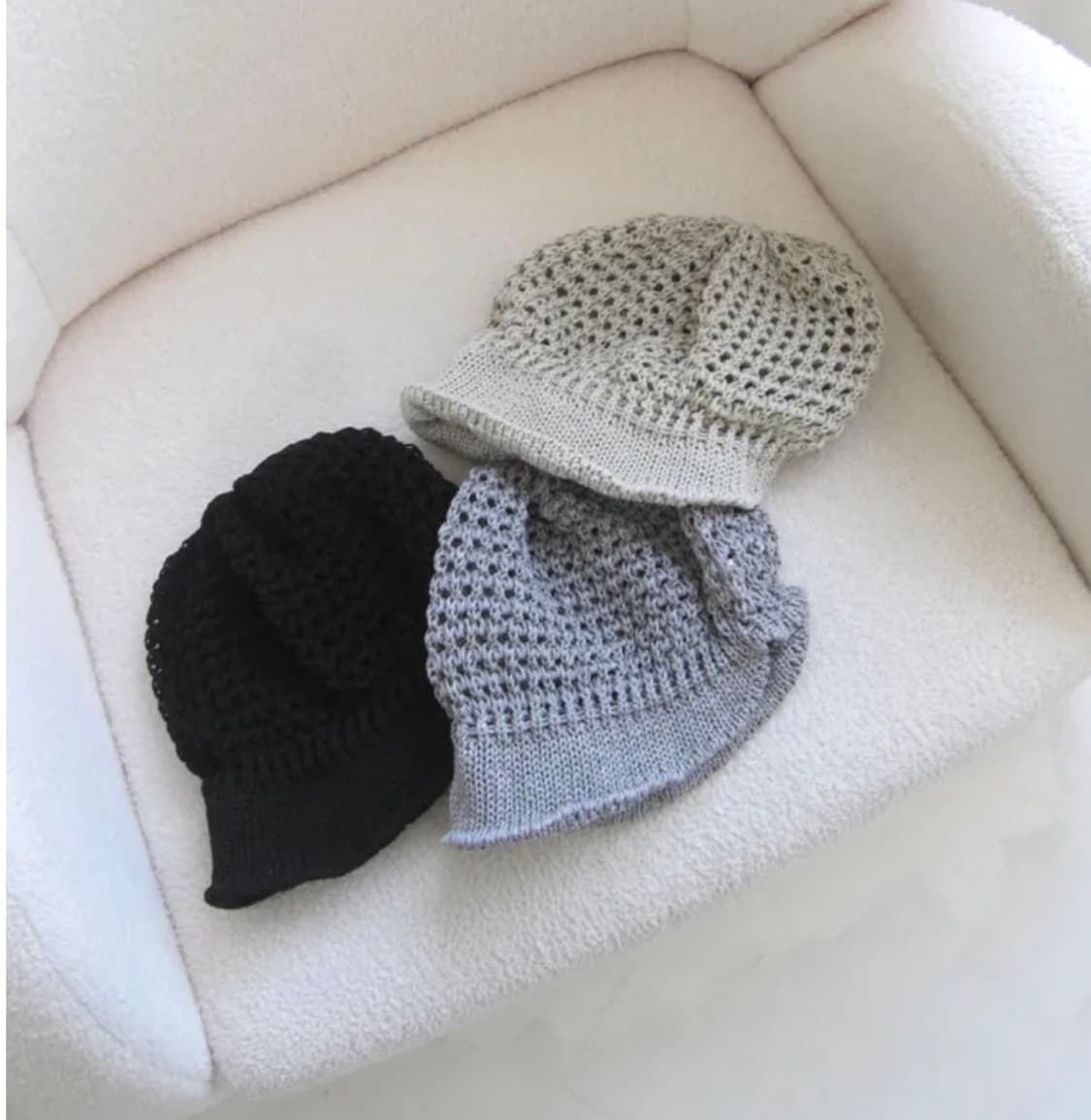 일괄 블랙 그레이 아게하 amond hat 니트모자 벙거지 베레모 비니 상품이미지3