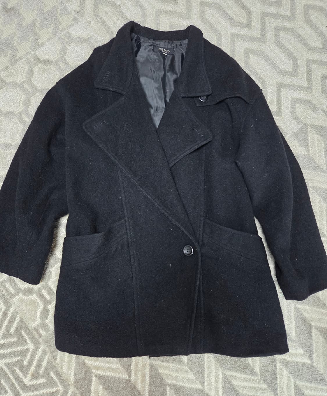 블랙 빈티지 코트 상품이미지1