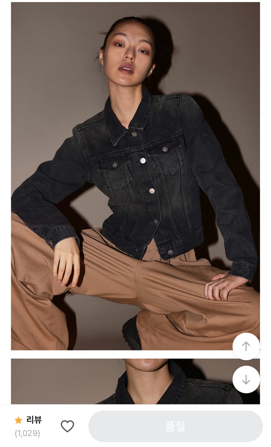 블랙업 데님자켓 상품이미지2