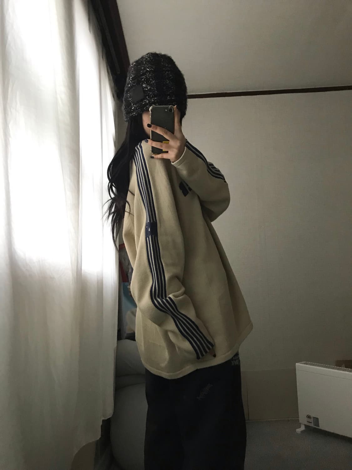 타미힐피거 베이지 오버핏 니트 상품이미지5