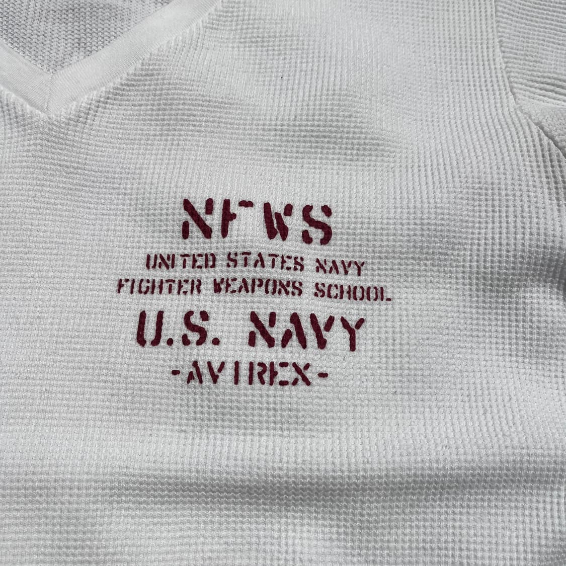 AVIREX U.S.NAVY 와플 티셔츠(실측확인) 상품이미지2