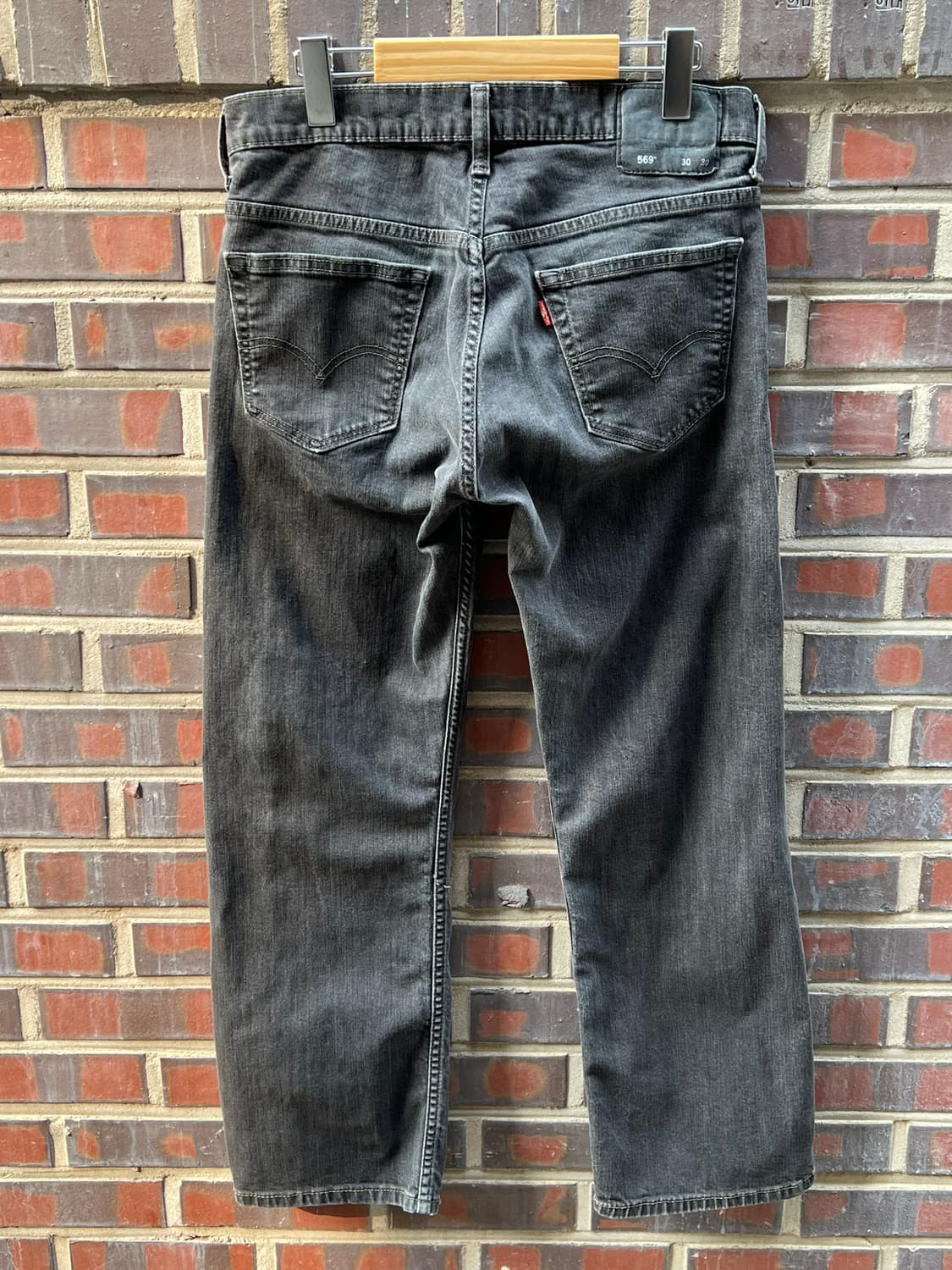 [30x30] 리바이스 569 흑청 루즈 스트레이트 데님 팬츠 상품이미지7