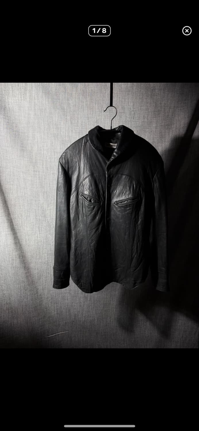 이세이미야케 레더셔츠 상품이미지2