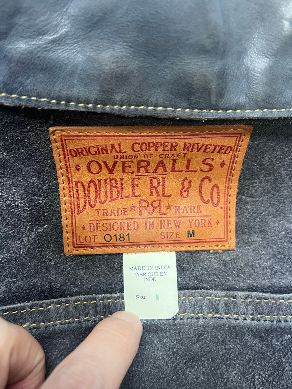 RRL Lot 271 인디고 다잉 레더자켓 상품이미지4