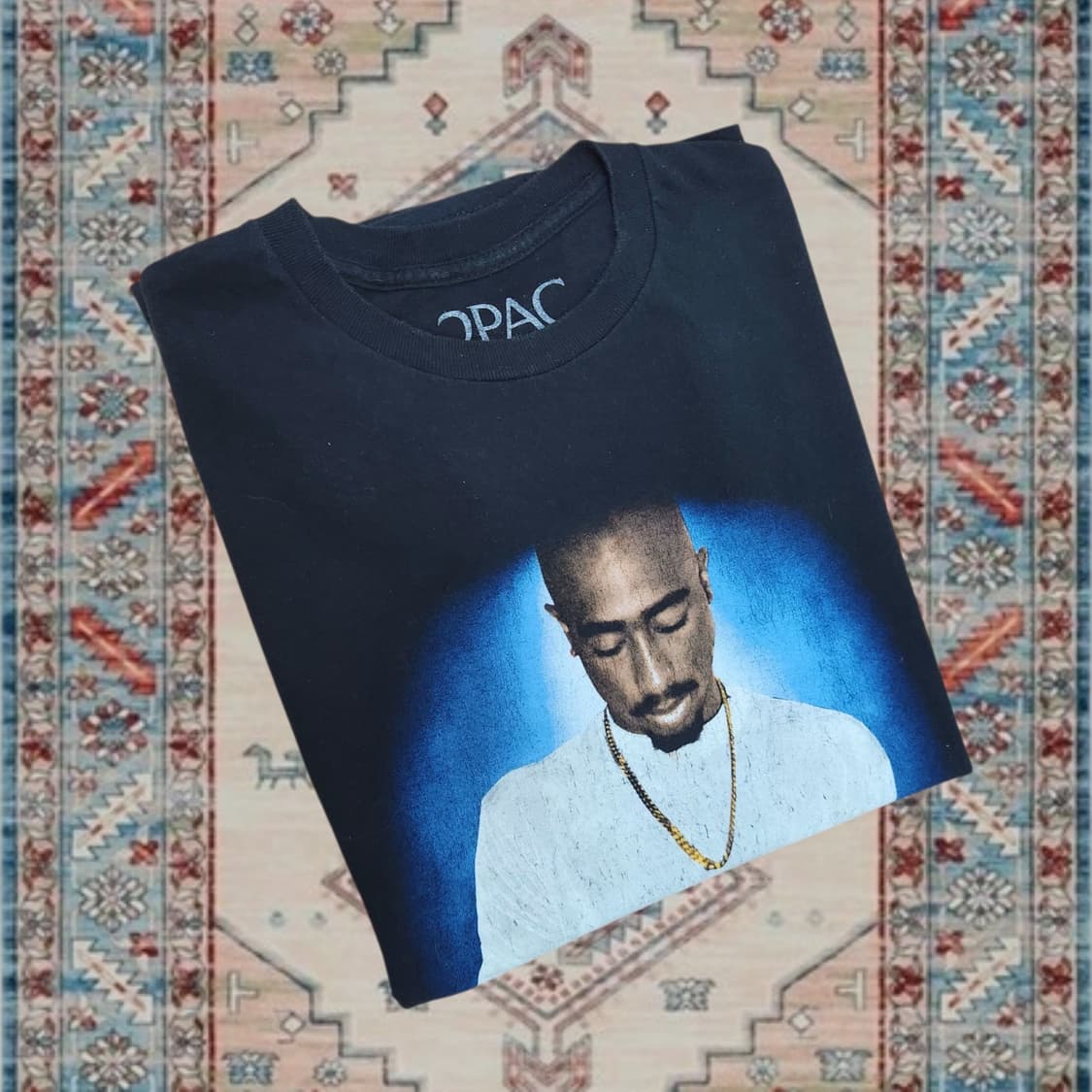 2PAC 'California Love' 빈티지 그래픽 반팔티 (M) 상품이미지3