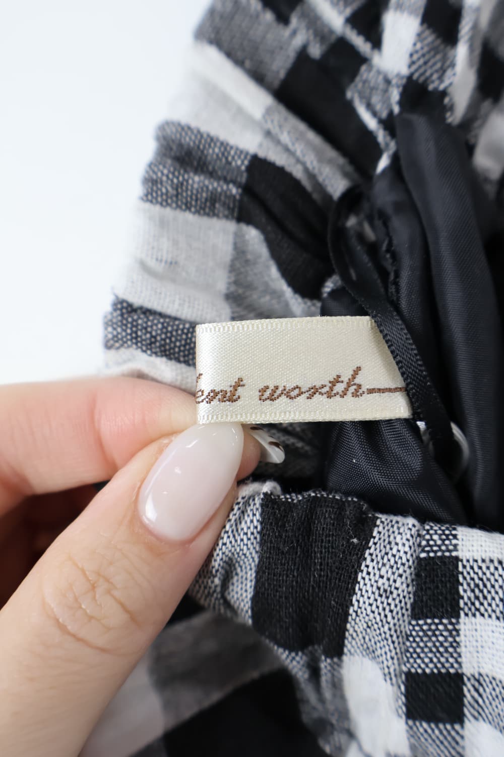 Jpn Cotton Checked Long Skirts 상품이미지7