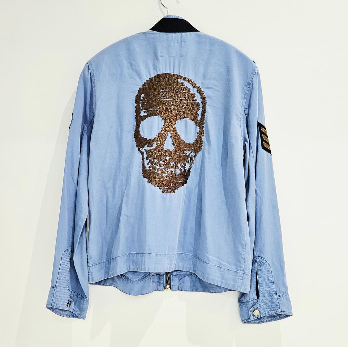 자딕앤볼테르 스컬 자수 여성 데님 자켓 M 상품이미지7
