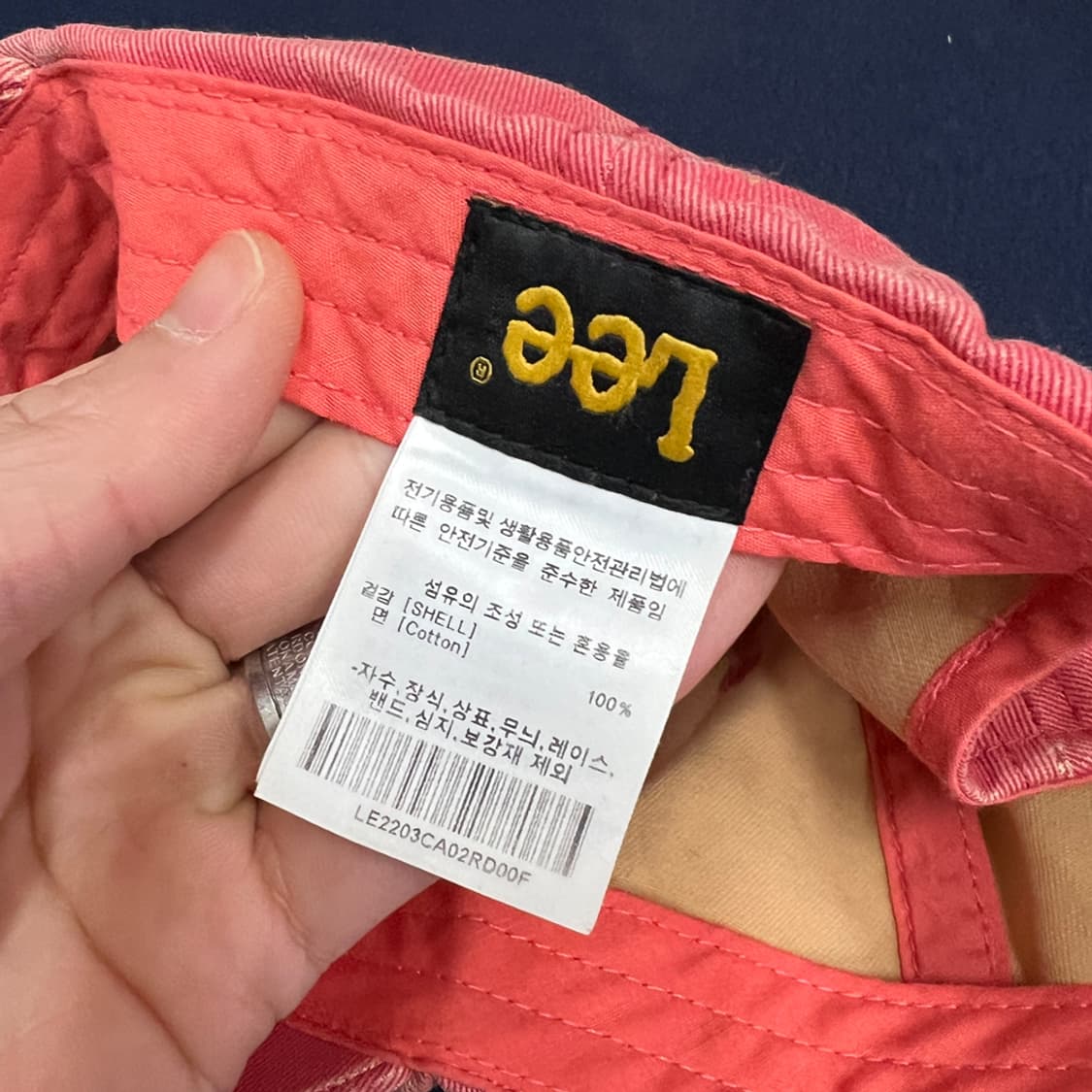 LEE 리 트위치로고 피그먼트 볼캡 모자 상품이미지4