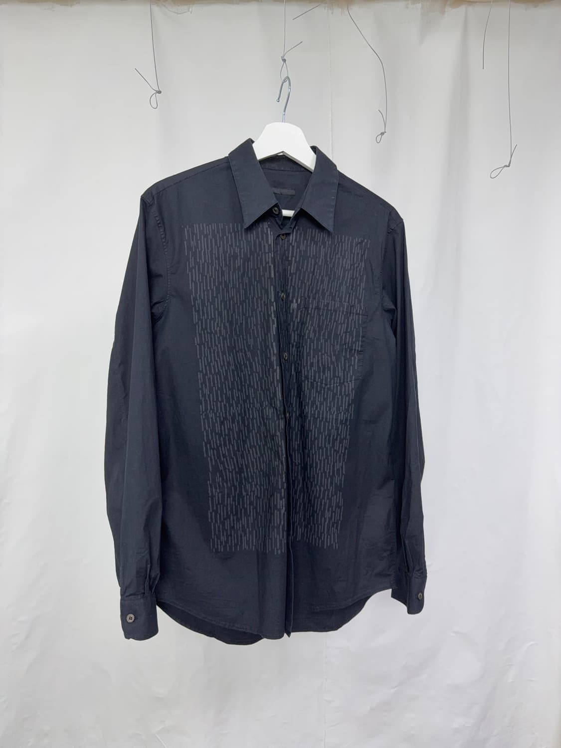 Helmut lang 05ss rain print shirt 41/15 상품이미지4