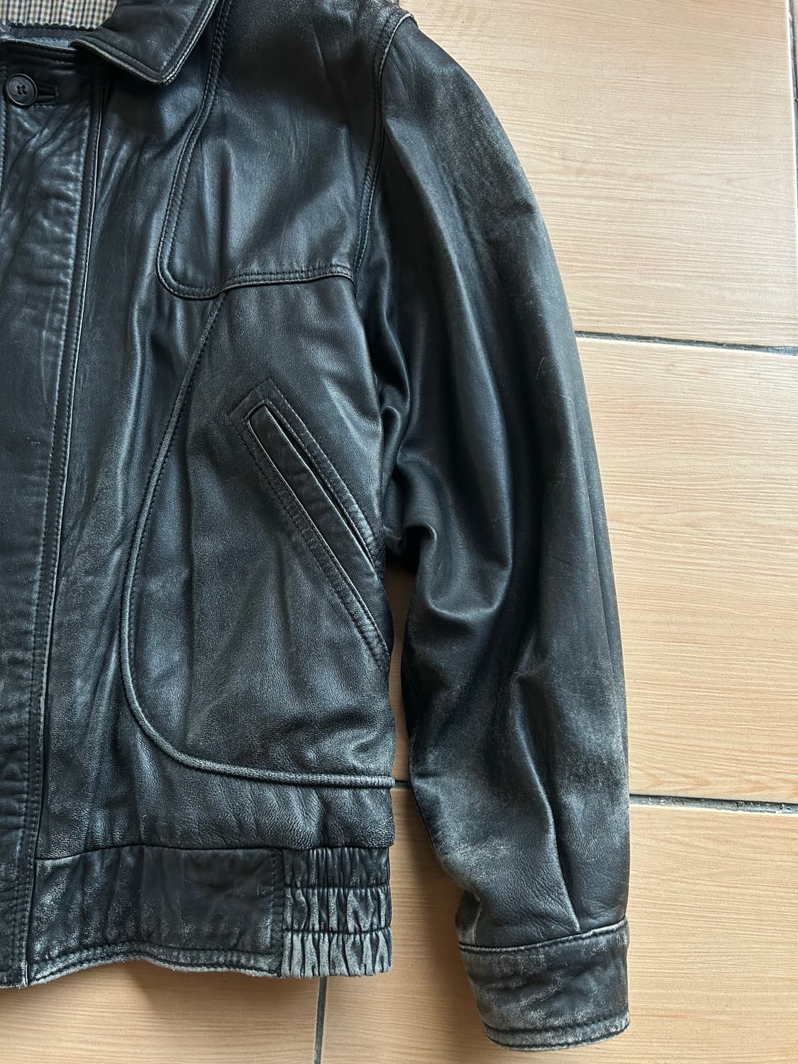 90,00’s 발리 양가죽 봄버자켓 상품이미지2