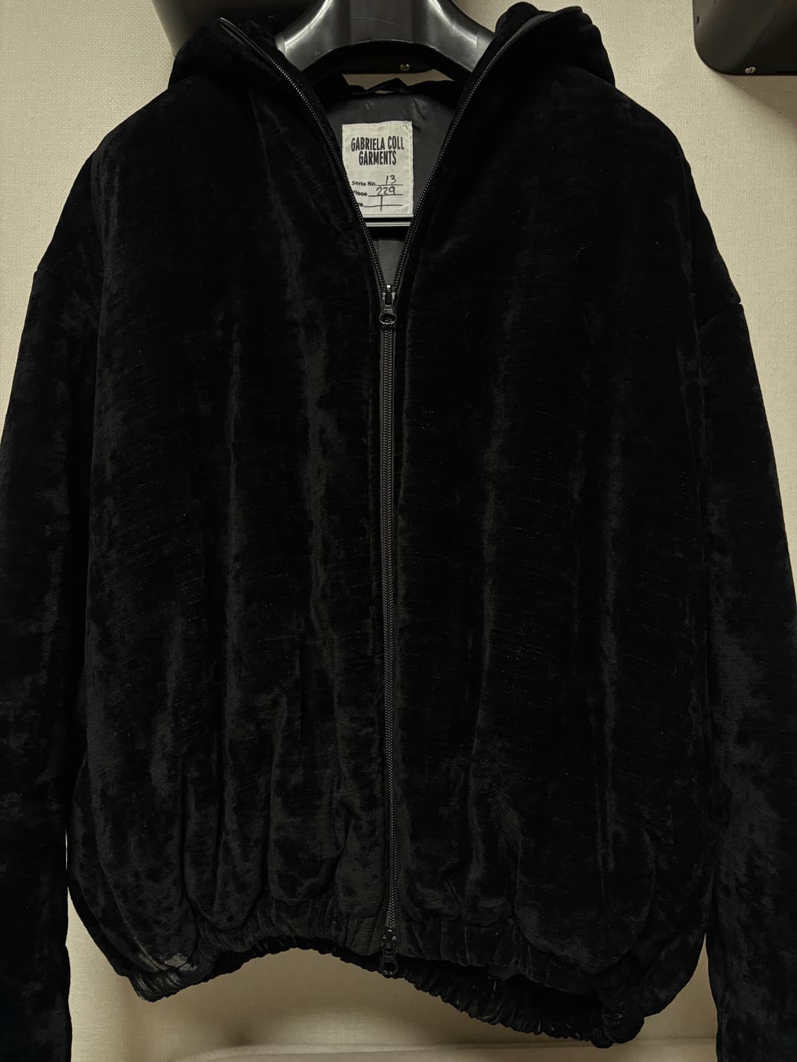 Cotton Velvet Puffer Hodded Jacket 상품이미지1