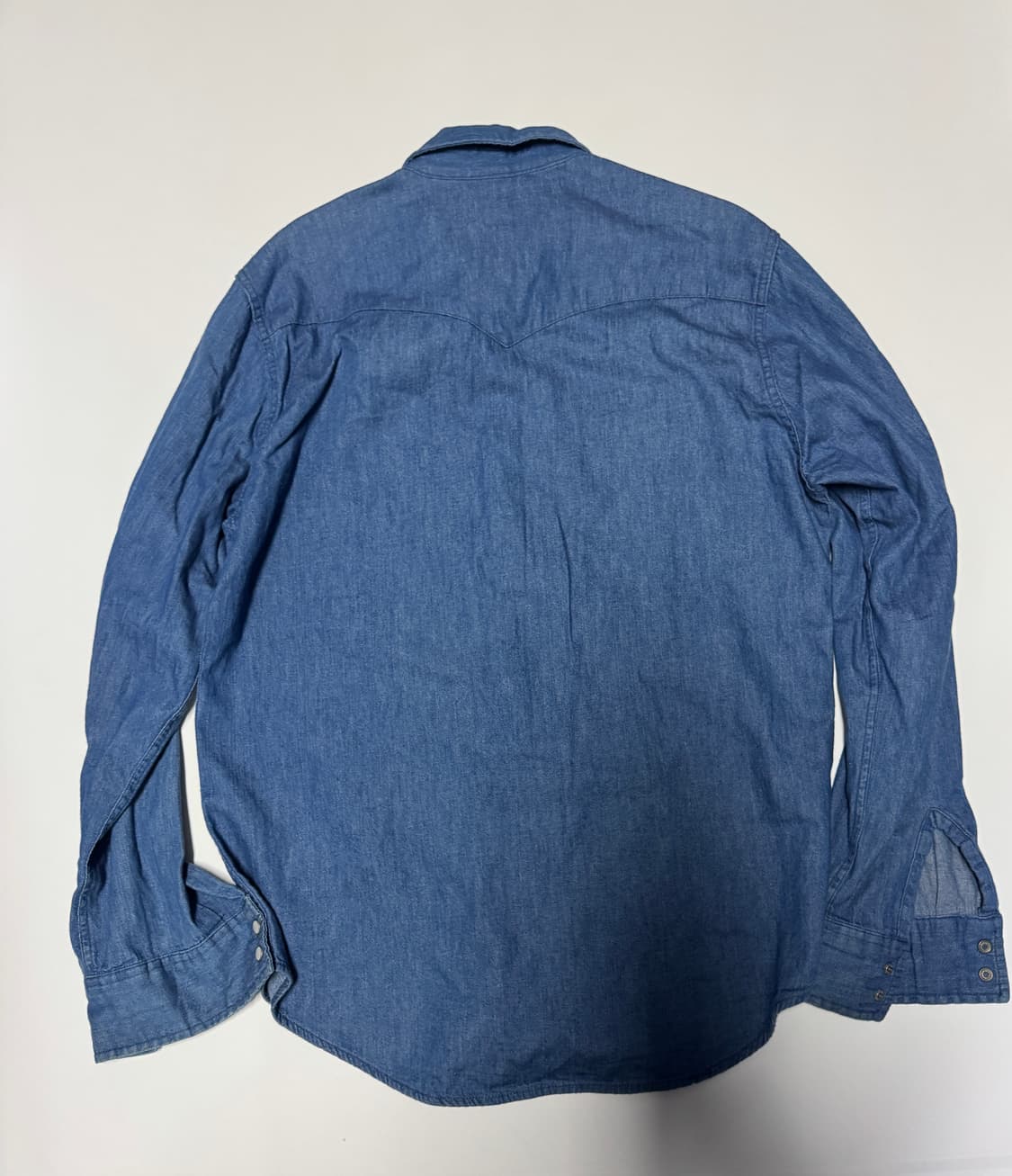 정품 리바이스 투 포켓 긴팔 웨스턴 데님 셔츠 L 상품이미지2