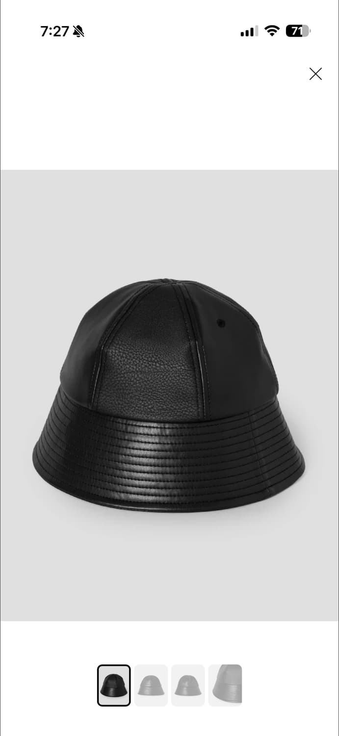 꼼데가르송 옴므 Synthetic Leather Bucket Hat 상품이미지3