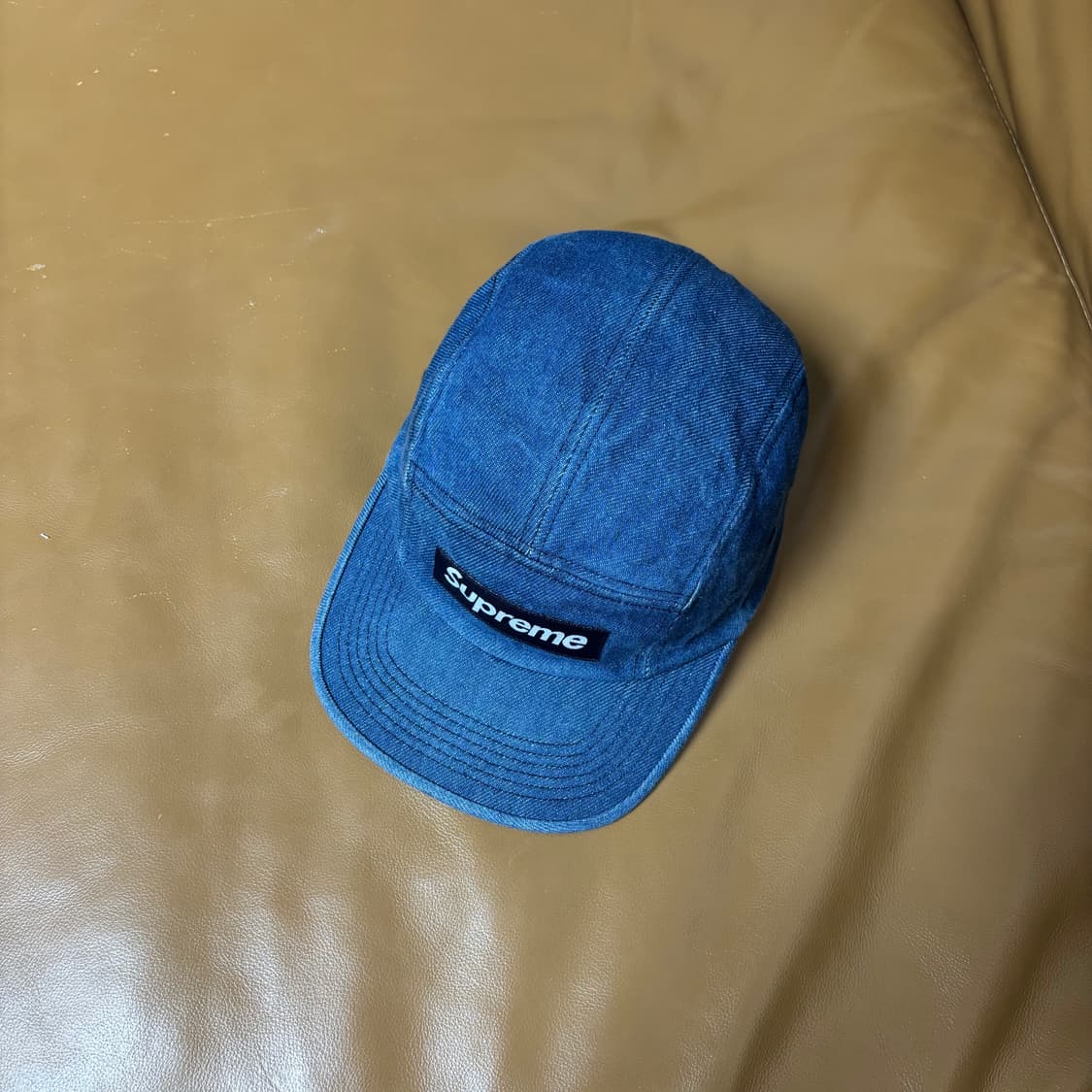 슈프림 캠프캡 모자 박스로고 데님 상품이미지5
