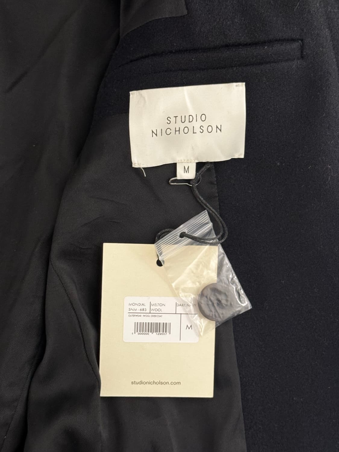 (M) 스튜디오 니콜슨 Mondial Coat Dark Navy 상품이미지6