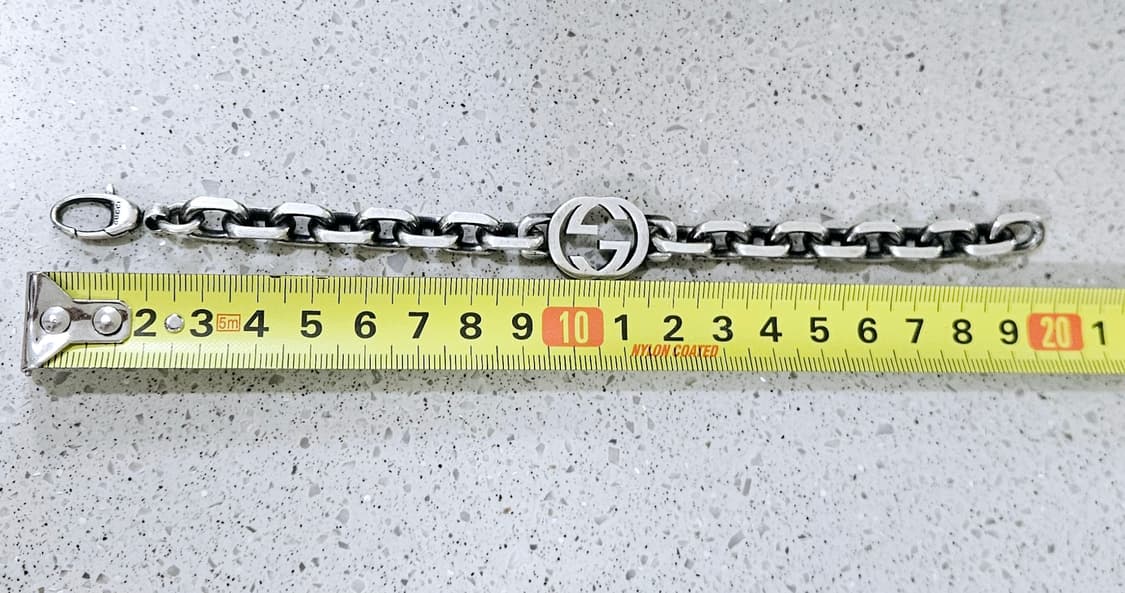 구찌 인터로킹 G 와이드 팔찌 17사이즈 [정품/풀구성] 상품이미지6