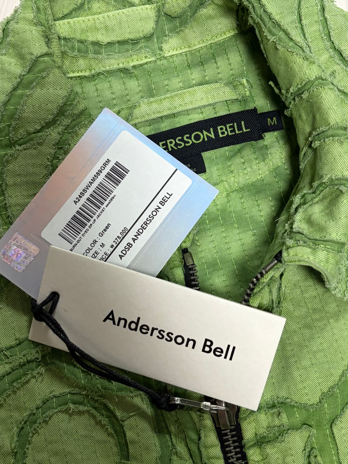 (새상품) 앤더슨벨 그린 자켓 M 상품이미지2