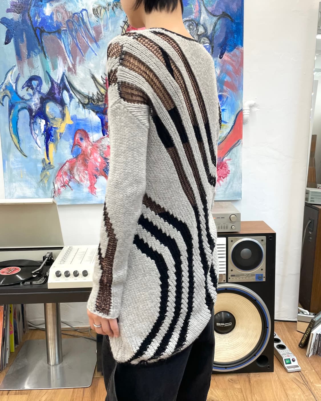 [S] 헬무트랭 시스루 언발 니트 상품이미지5