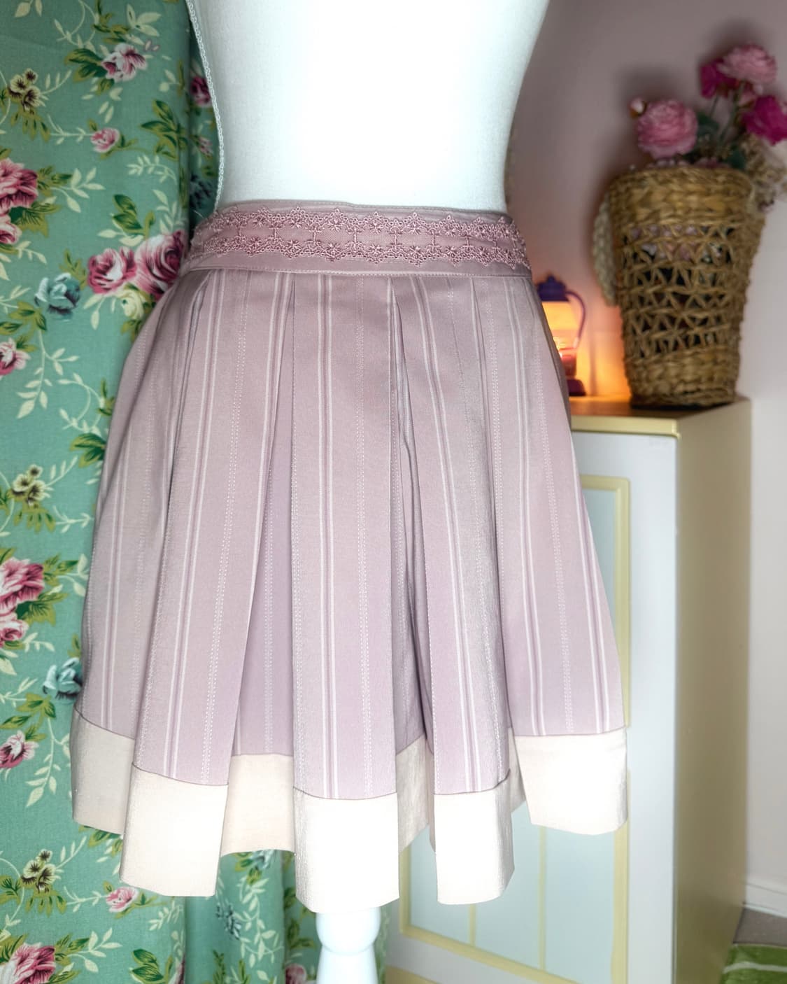 Skirt 💜 엑시즈팜 라벤더 치마바지 상품이미지2