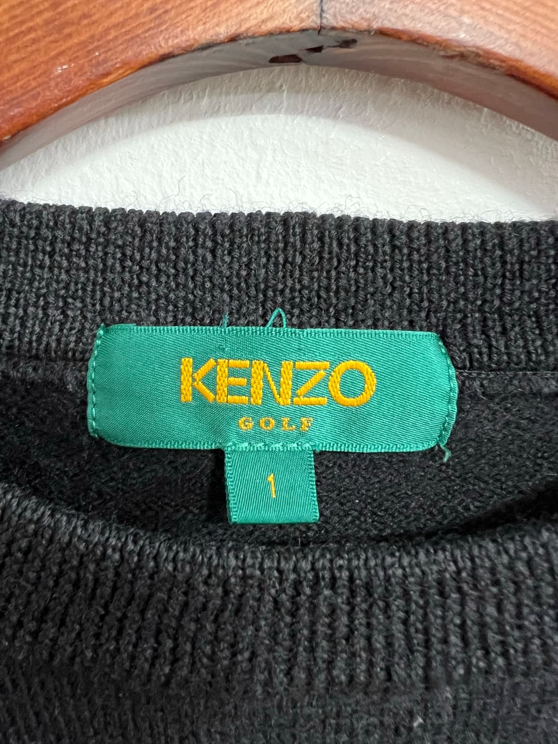 KENZO 골프 블랙 체크 니트 상품이미지4