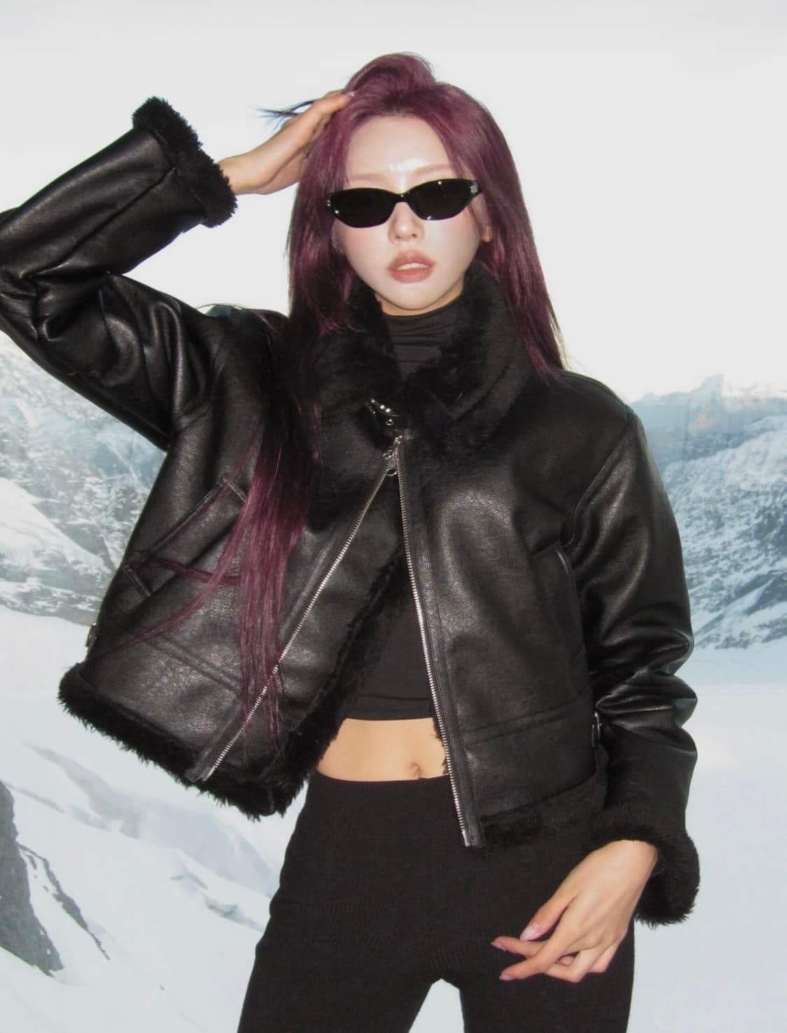 뮨 박규언님 364d 무스탕 상품이미지2