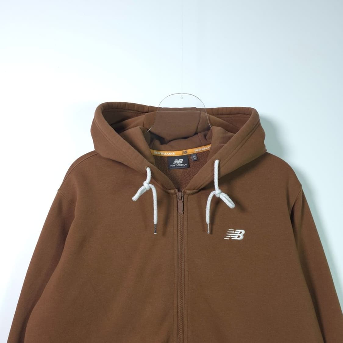 뉴발란스 1906 백로고 브라운 기모 후드집업 M 상품이미지3
