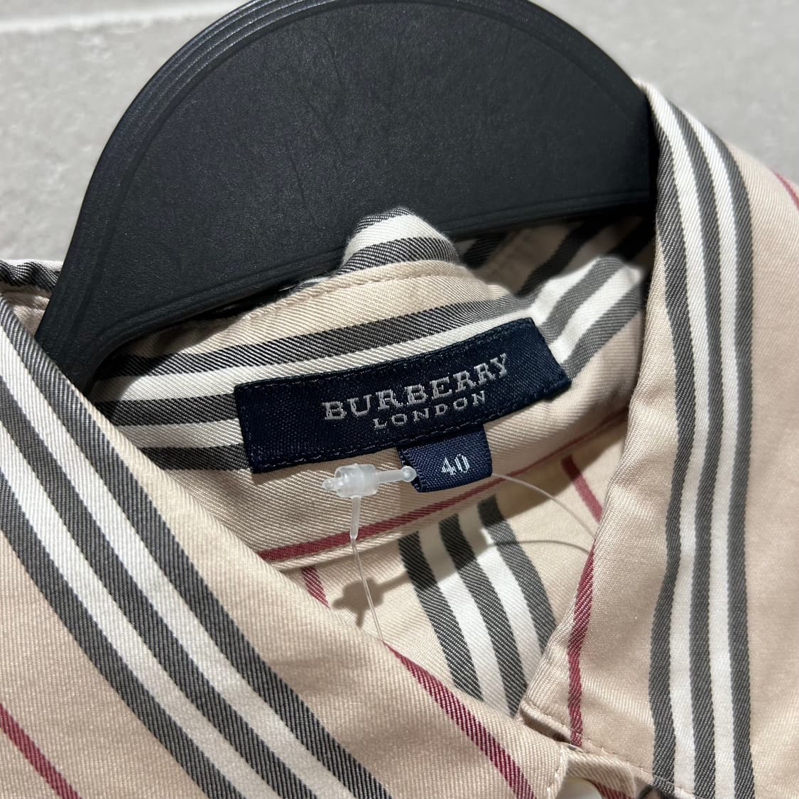Burberry Logo Embroidered Stripe Shirts 상품이미지8