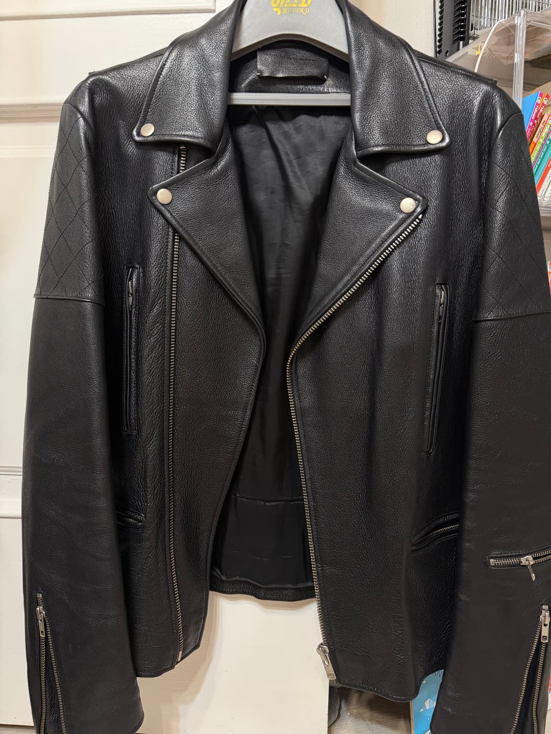 비바스튜디오 소 가죽 라이더 자켓 XL  상품이미지1