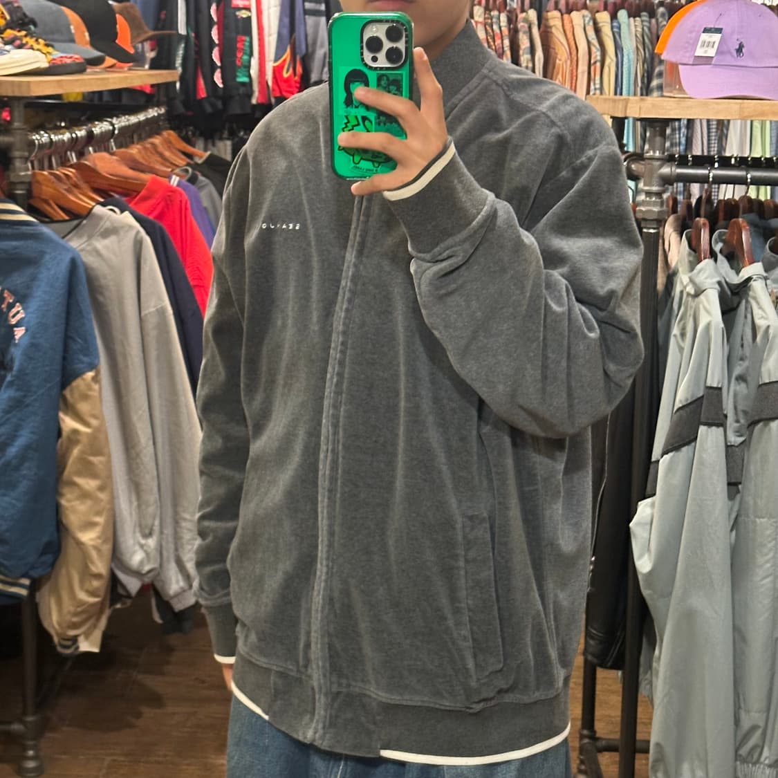 [HI] 빈티지 플리스 그레이 상품이미지3