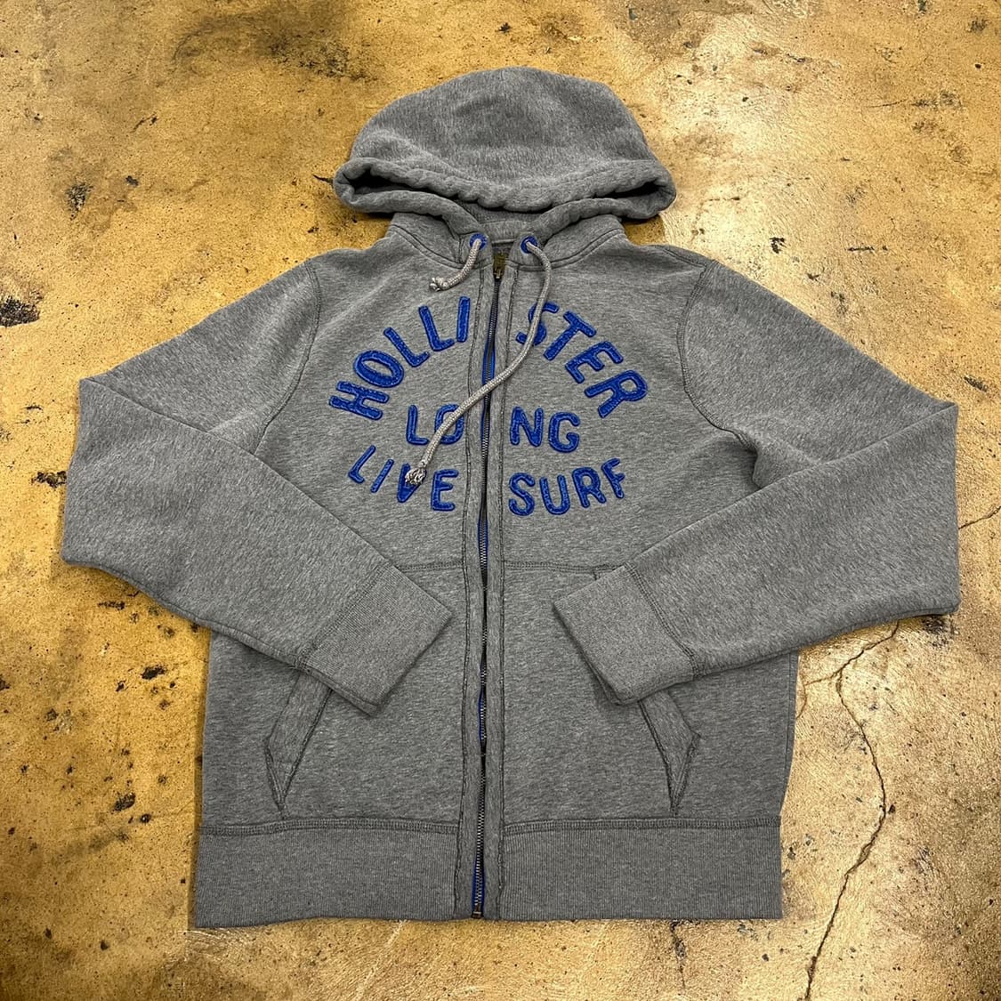 홀리스터 그레이 블루 후드집업 상품이미지2