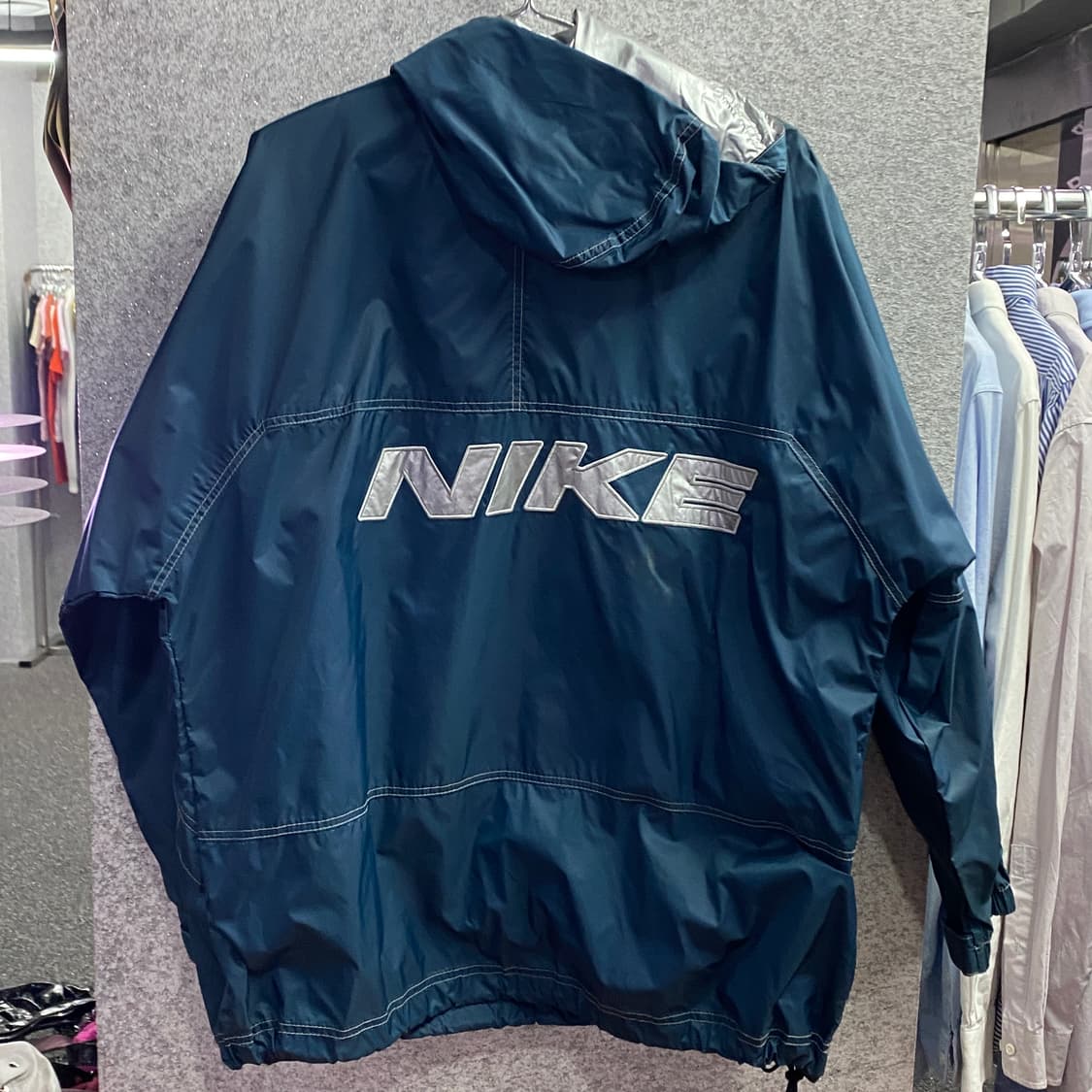 나이키00s 스카치 빅로고 네이비 아노락 B3224  상품이미지3