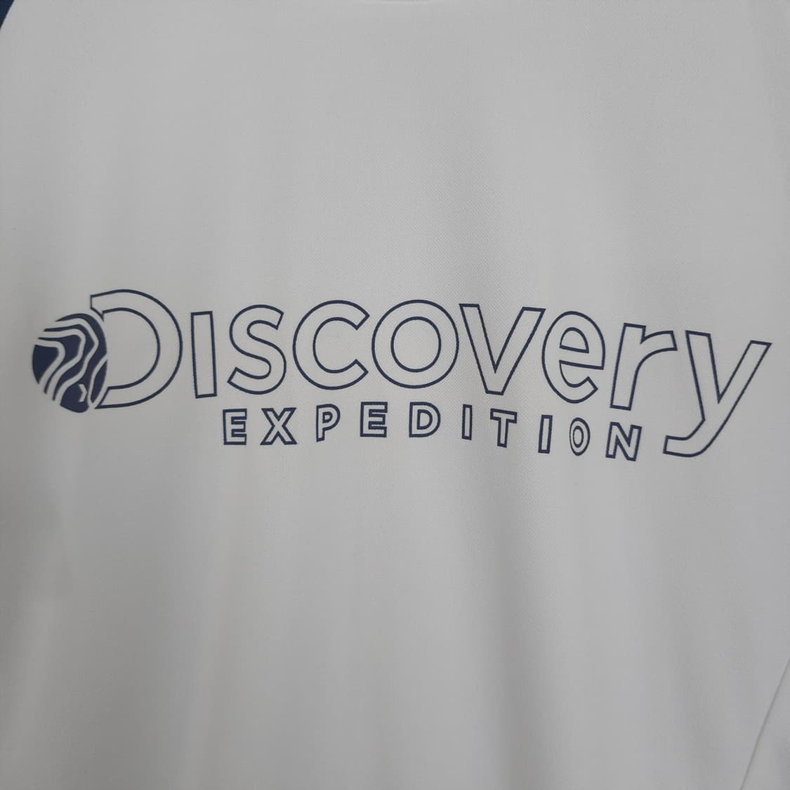 디스커버리 Discovery 배색 기능성 반팔티 화이트/네이비 100 상품이미지2