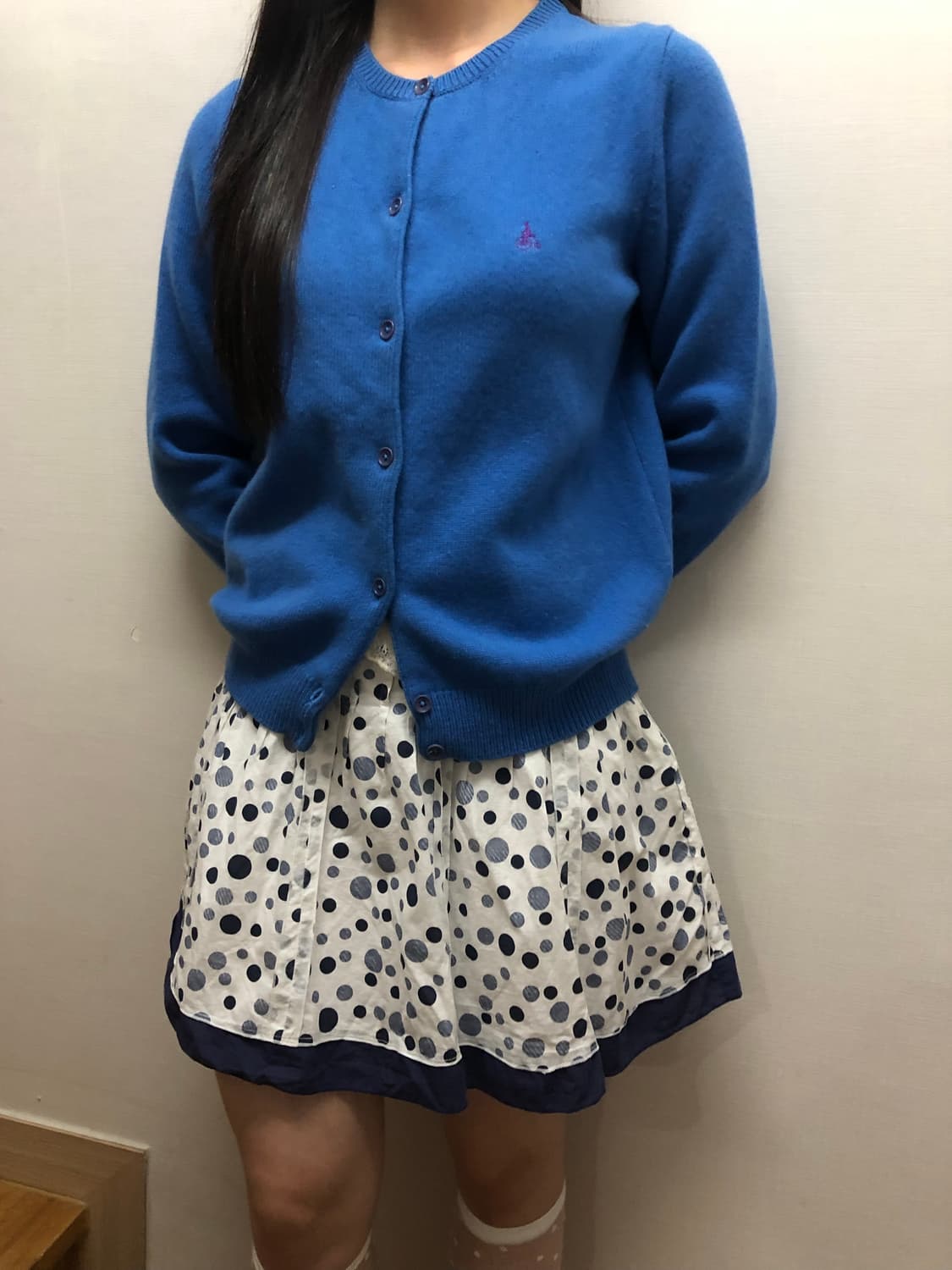 빈티지 빈폴 블루 가디건 상품이미지3