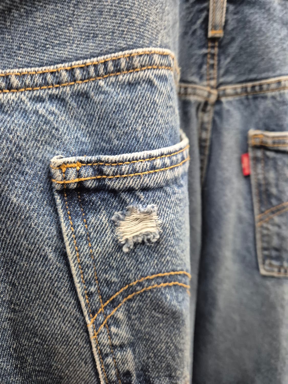 리바이스 데님 멜빵바지 L사이즈 상품이미지5