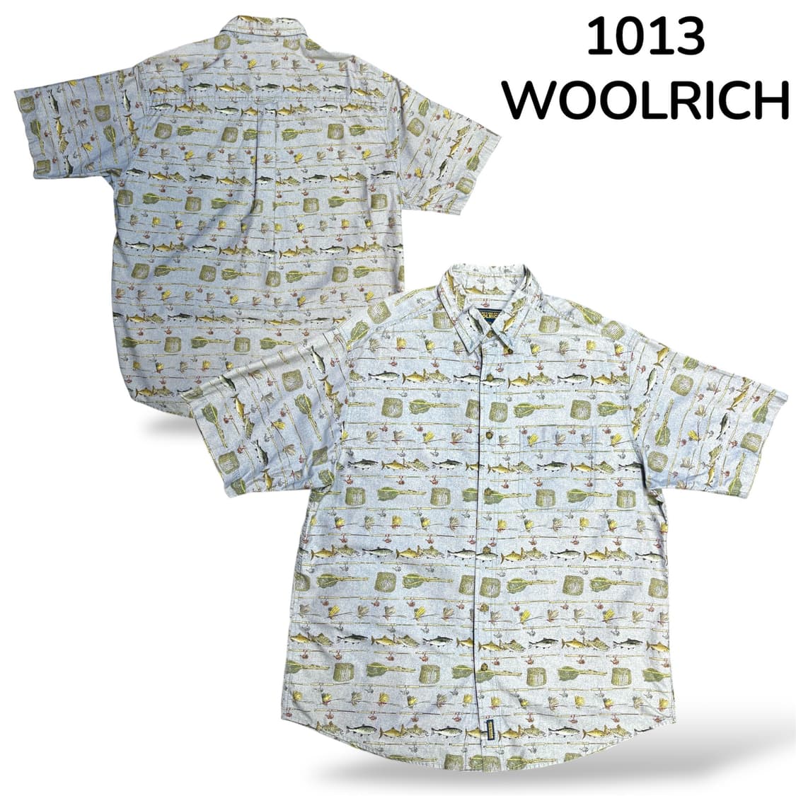 woolrich 물고기패턴 셔츠 XL 상품이미지1
