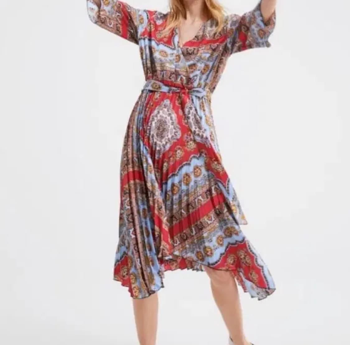 ZARA 패턴 롱 원피스 S 상품이미지2