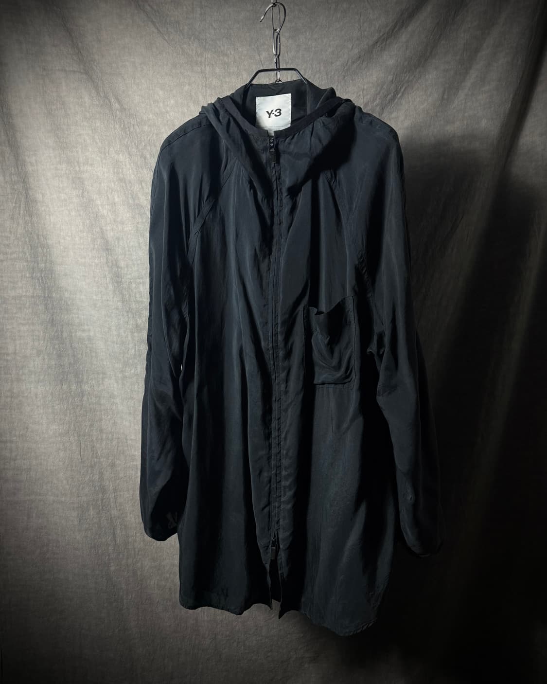 Y-3 Cupro Oversized Hooded Zip-Up  상품이미지2