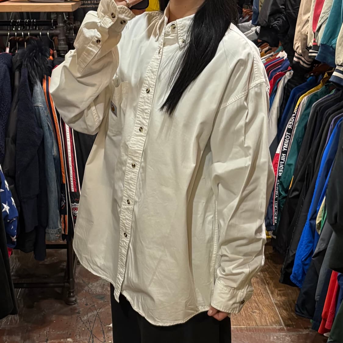 [HI] Carhartt 칼하트 긴팔셔츠 화이트 상품이미지3