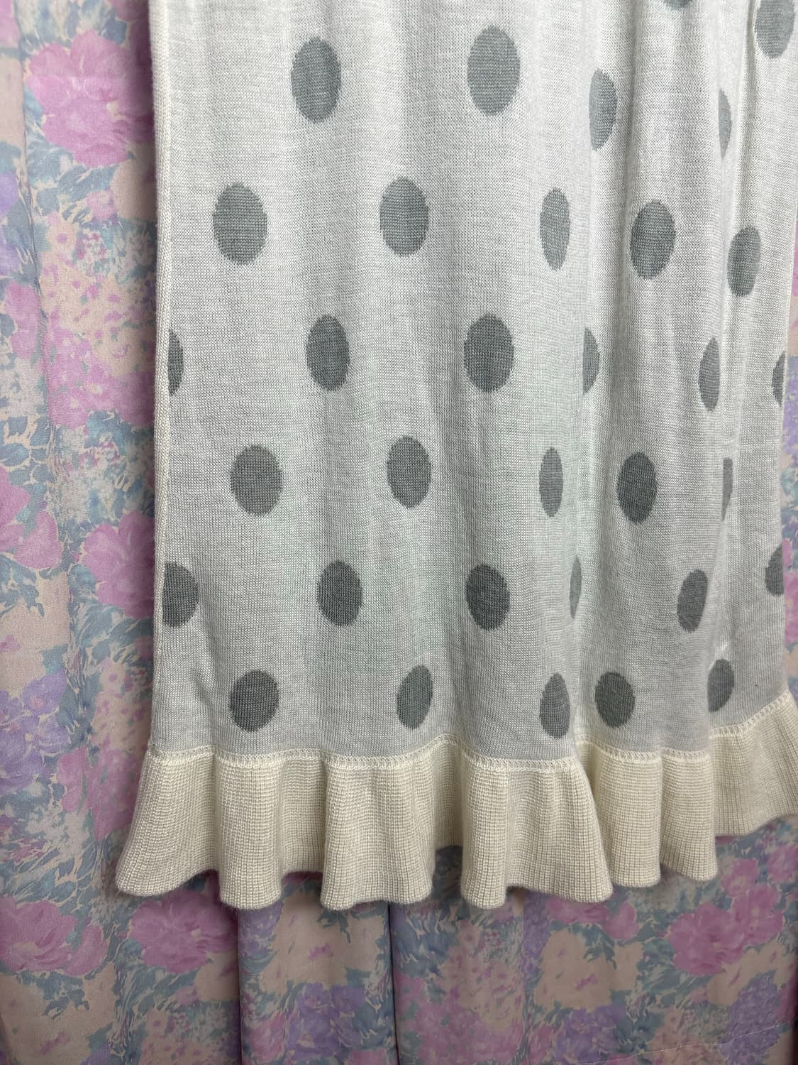 아이보리 도트 니트 원피스 상품이미지7