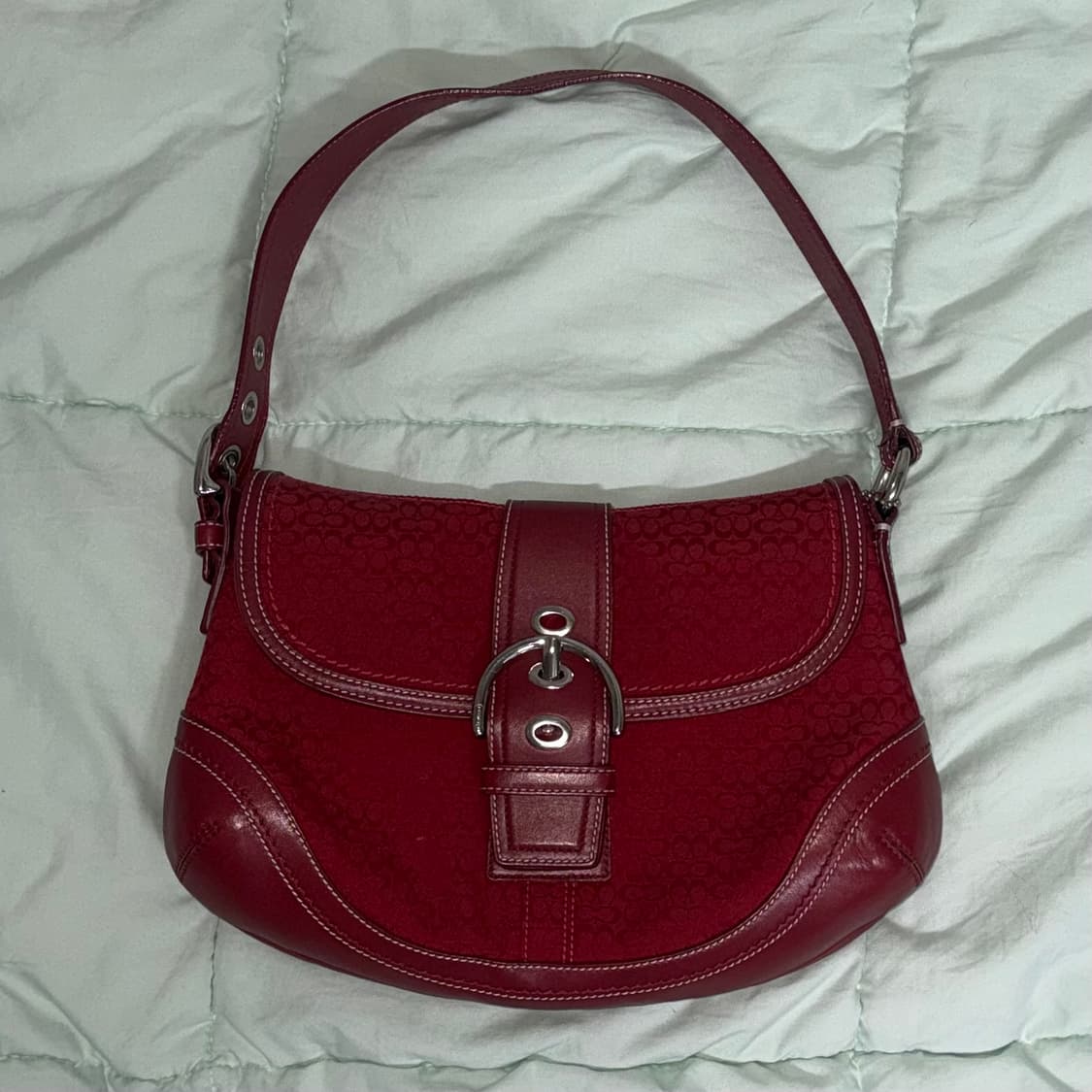 코치 레드 숄더백 호보백  상품이미지1