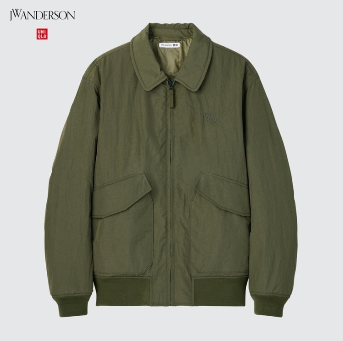 유니클로 JW앤더슨 패디드 블루종 올리브 상품이미지1