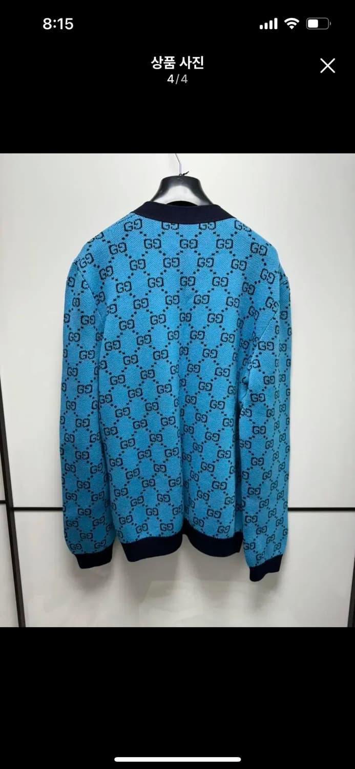 구찌 정품 멀티 로고 가디건 XL 상품이미지4
