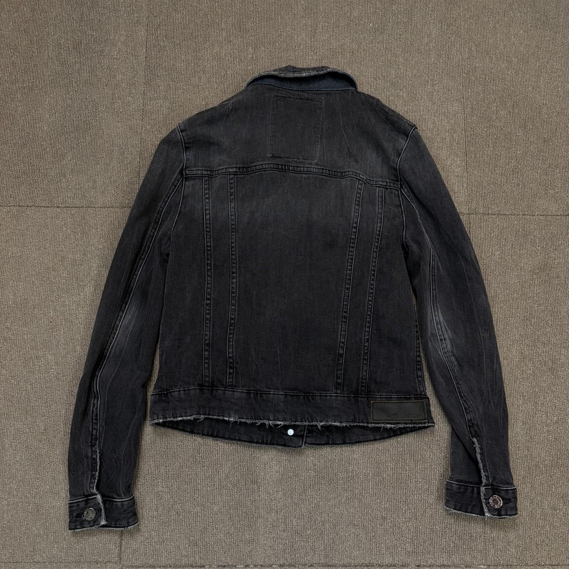 Zadig&Voltaire 자딕앤볼테르 우먼스 블랙 빈티지 데님자켓 S 상품이미지7