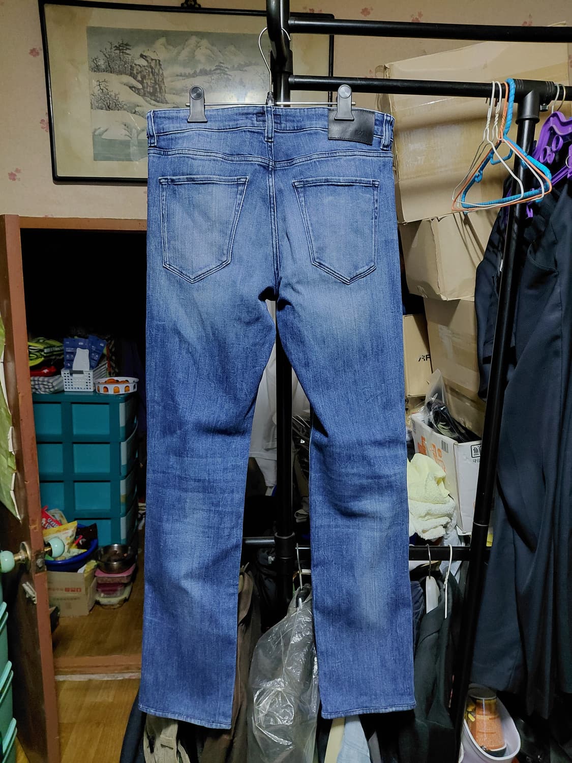 [휴고보스]일본판 MAINE 레귤러핏 스트레치 데님 청바지 32사이즈  상품이미지2