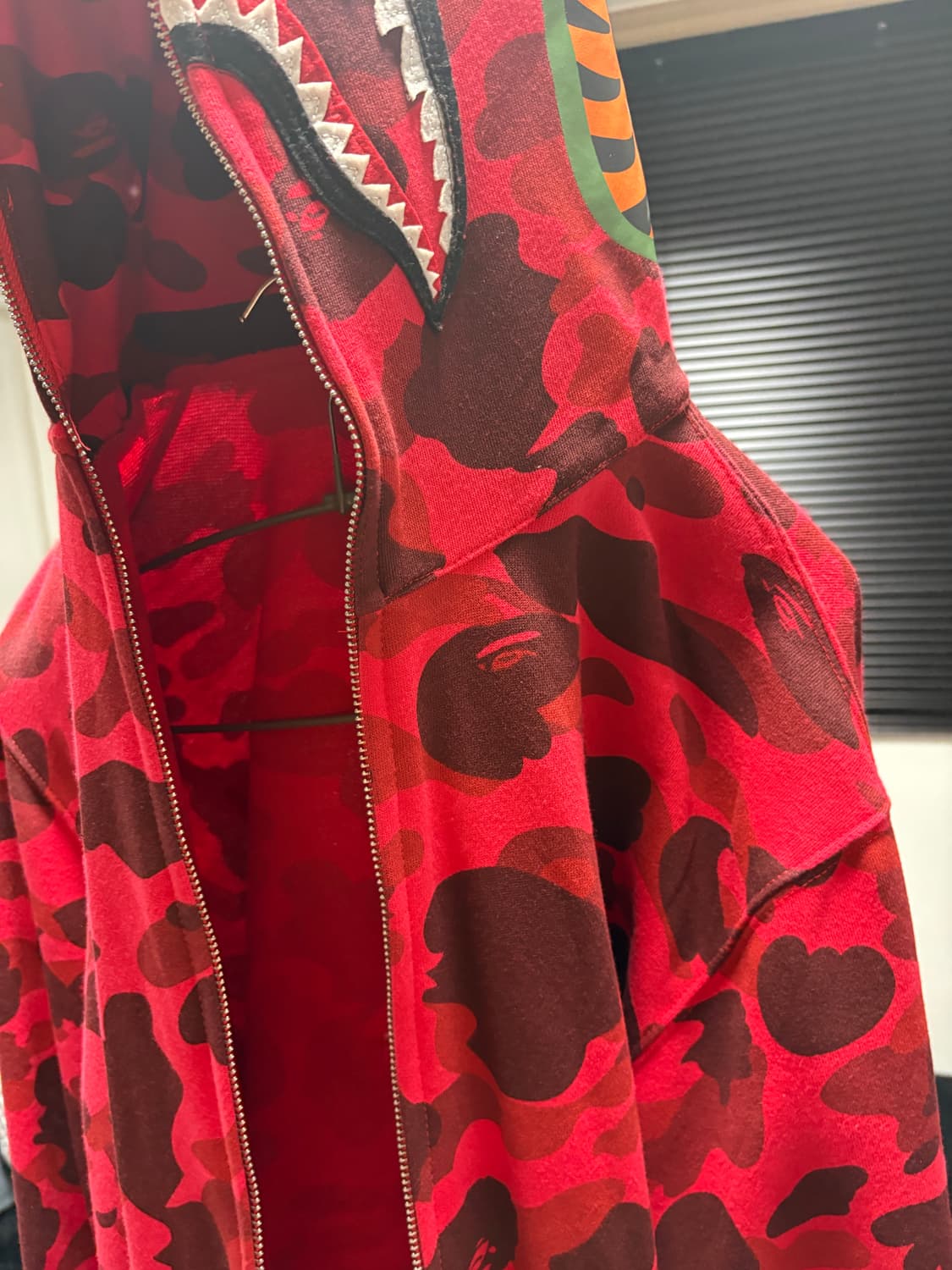 베이프 후드집업 레드 상품이미지2