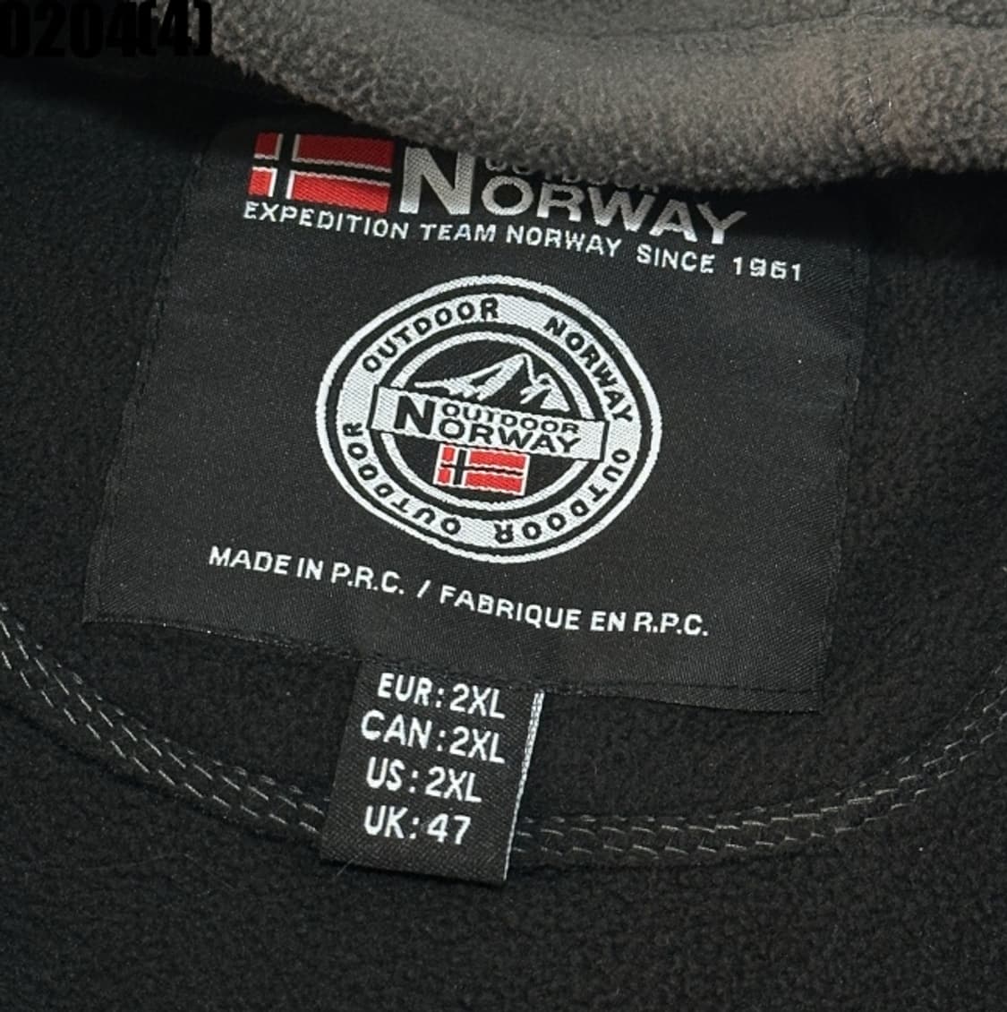 [2XL] 노르웨이 아웃도어 플리스 후드 집업 자켓 0204(4) 상품이미지3