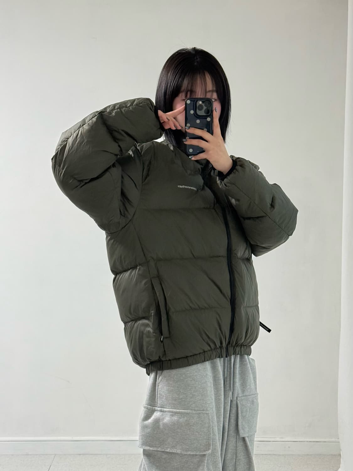 디스이즈네버댓 카키 덕 패딩 상품이미지3