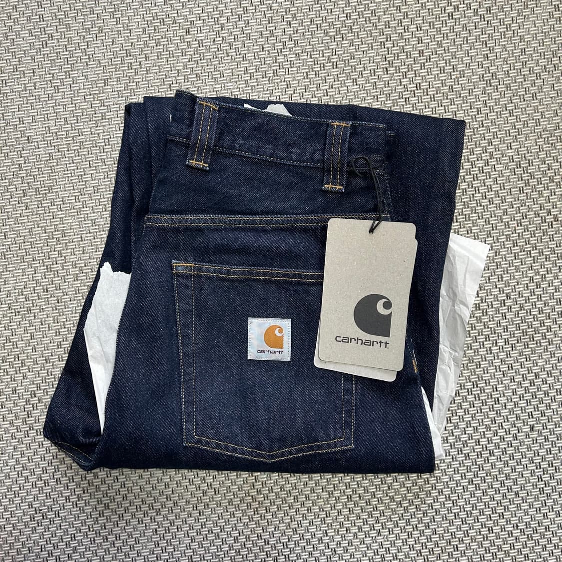 칼하트wip 브랜든팬츠 블루린스드 상품이미지4