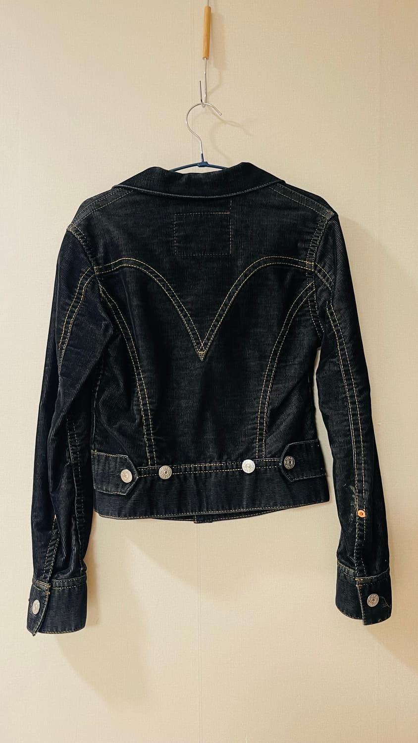 리바이스 Type1 아이코닉 블랙 코듀로이 골덴 트러커 자켓 실착 1회 상품이미지6