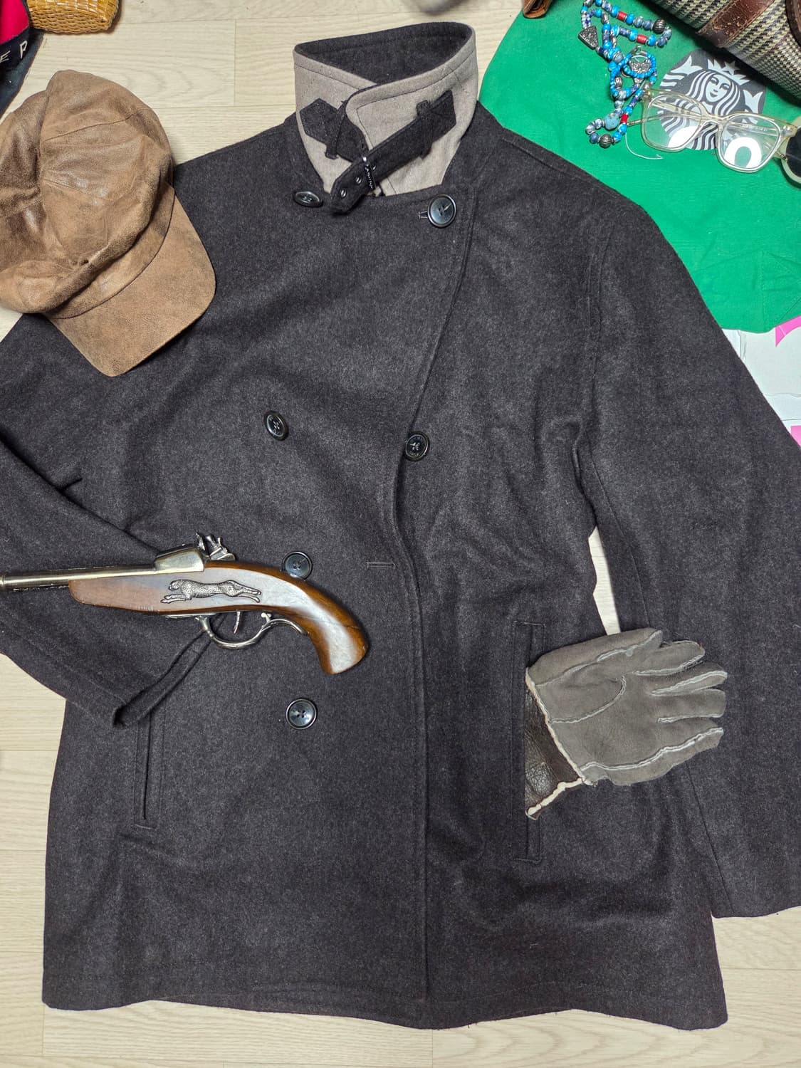 MICHAEL KORS 울코트 더블 브레스티드 코트 피코트 상품이미지1